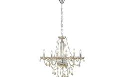 Basilano Kristallkrona 6-Arm 72cm Konjak