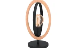 Basildon Bordslampa 35cm Trä/Svart