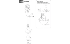 Bay Fönsterlampa 14cm Koppar/Klar
