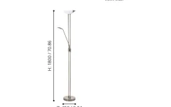 Baya Golvlampa 180cm LED 3000K 2,5+20W Brons