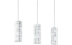 Bayman Taklampa 72cm Krom/Vit