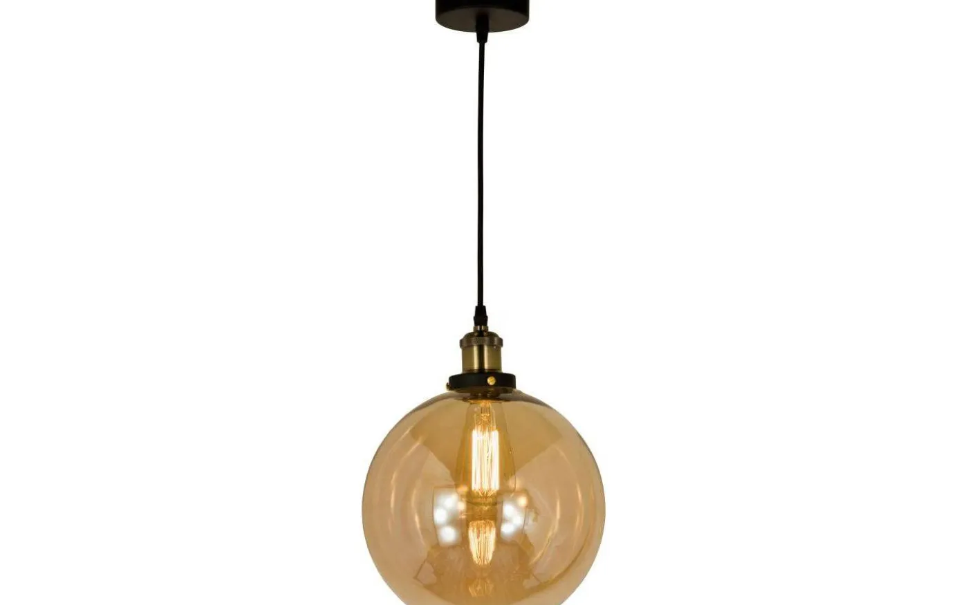 Beatrice Taklampa 25cm Amber