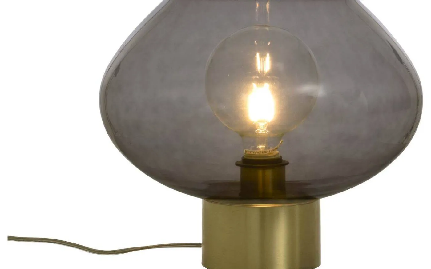 Bell Bordslampa 30cm Matt Mässing/Rök