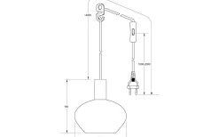 Bell Fönsterlampa 15cm Matt Mässing/Opal