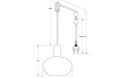 Bell Fönsterlampa 15cm Svart/Opalvit