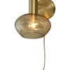 Bell Vägglampa Matt Mässing/Amber