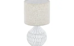 Bellariva Bordslampa 36cm Keramik Vit/Ljusbrun