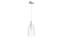 Bellini Glaspendel 15cm Vit/Glas