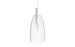 Bellini Glaspendel 15cm Vit/Glas