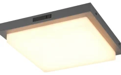 Bermejo Plafond LED 30x30cm antracit IP54
