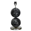 Bertone Lampfot 47cm Svart Marmor/Silver