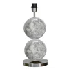 Bertone Lampfot 47cm Vit Marmor/Silver