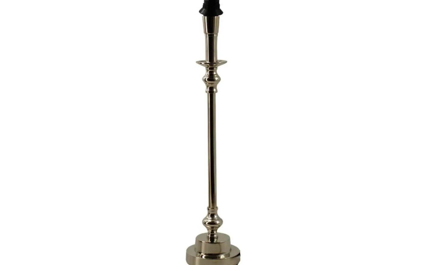 Bianca Lampfot 46cm Antik Silver