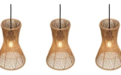 Bijou Taklampa 3-delat E27 brunt/pappersgarn