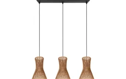 Bijou Taklampa 3-delat E27 brunt/pappersgarn