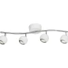 Bimeda Takspotlight 64cm GU10 LED 3000K 4x2,8W Vit