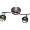 Bimeda Takspotlight 37cm GU10 LED 3000K 2x2,8W Nickel