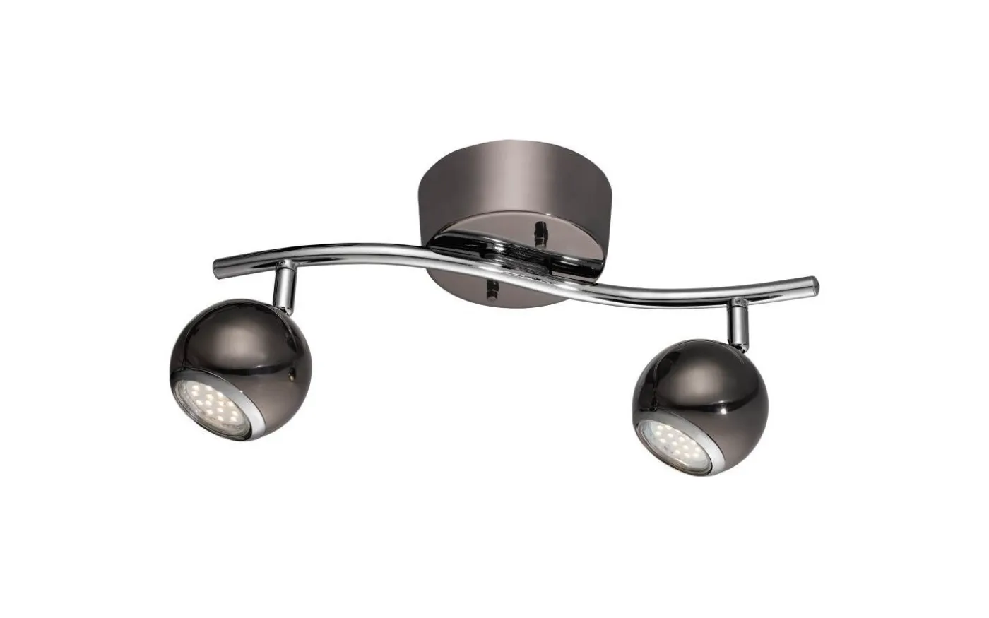 Bimeda Takspotlight 37cm GU10 LED 3000K 2x2,8W Nickel
