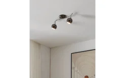 Bimeda Takspotlight 37cm GU10 LED 3000K 2x2,8W Nickel