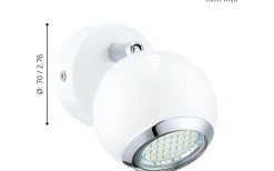 Bimeda Vägglampa LED 3000K 2,8W Vit