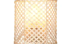 Bina Vägglampa E27 brun/bambu