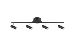 Blizz Takspotlight 4xGU10 Mini 85cm Svart