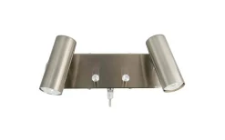Blizz Vägglampa 2xGU10 Mini 26cm Satin