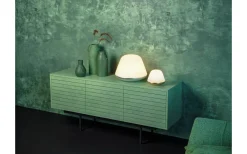 Bloom Bordslampa 17cm Satin Silver/Opal