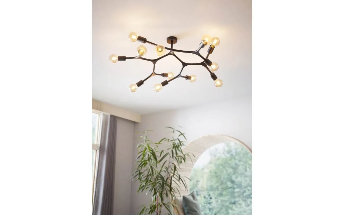 Bocadella Plafond 92cm Svart