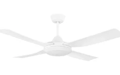 Bondi 1 Takfläkt 122cm Vit Med LED-Lampa