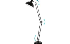 Borgillio Golvlampa 190cm Svart