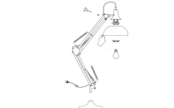 Borgillo Skrivbordslampa 71cm Koppar