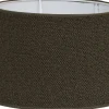 Boucle Lampskärm Oval 20cm Brun