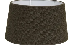 Boucle Lampskärm Oval 20cm Brun