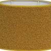 Boucle Lampskärm Oval 25cm Guldgul