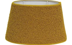 Boucle Lampskärm Oval 25cm Guldgul
