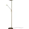 Brantford Golvlampa LED antikmässing