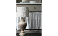 Braxton Lampfot 54cm White Wash