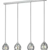 Bregalla Taklampa 109cm Svart Glas