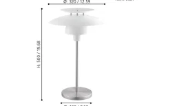 Brenda Bordslampa 50cm Vit