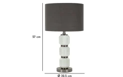Brighty Bordslampa 57cm Vit/Grå