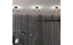 Bullo Plafond 38cm Mässing/Klarglas