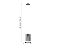 Cadaques Fönsterlampa 16cm Svart