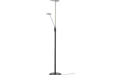 Cadiz Golvlampa 186cm LED 28W+5W 3000K Svart/Mässing