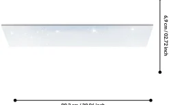 Calemar-S Plafond 99cm LED 4000K 19W Vit