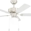 Candiz Takfläkt 106cm Nickel Med Belysning