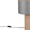 Canio Bordslampa 48cm E27 trä/grå