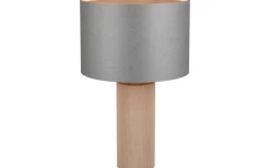 Canio Bordslampa 48cm E27 trä/grå