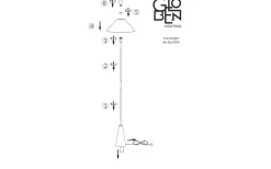 Cannes Golvlampa 140cm Mud