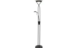 Cannes Golvlampa 1,8m LED 25W/5W 3000K Svart